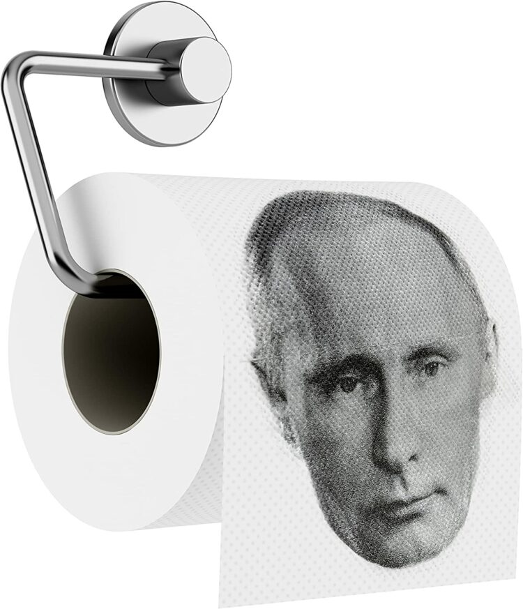 Putin toilet paper gift